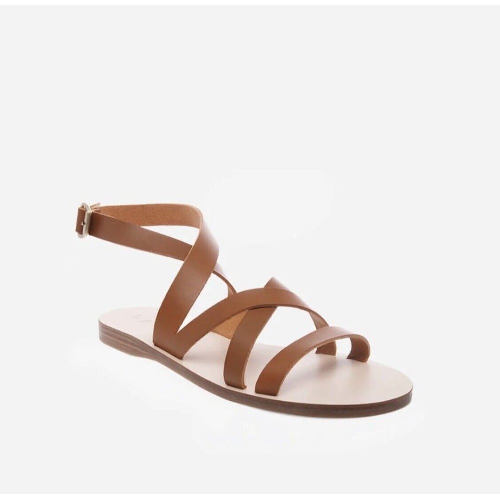 Laiik Praxie Gladiator Leather Sandals Natural Womens 40 US 10